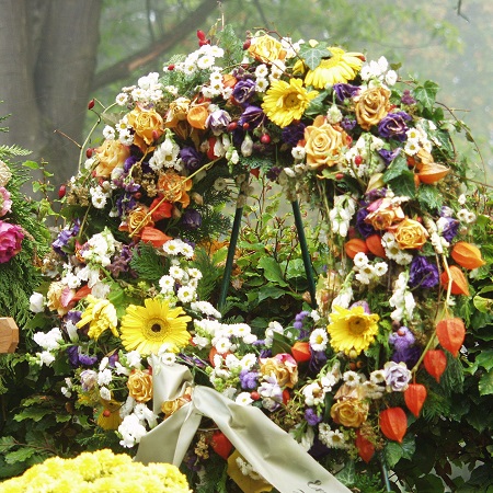 fleur pour services funéraires